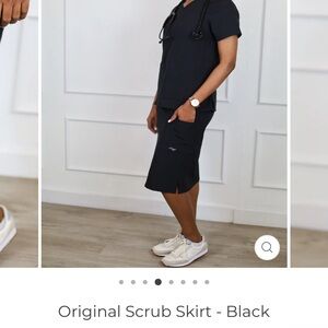 C Saucy black scrub skirt